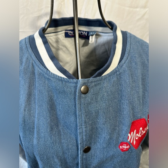 Molson Custom Denim and Twill Bomber Jacket - Picture 11 of 14